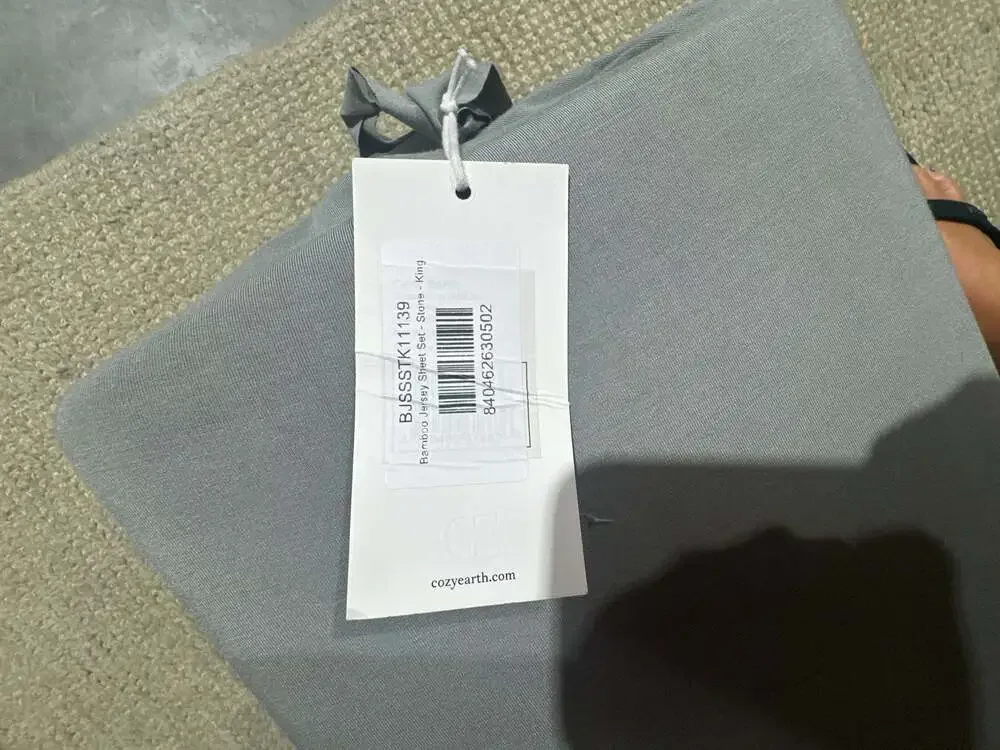 Cozy Earth Bamboo Jersey Sheet Set - Stone - King